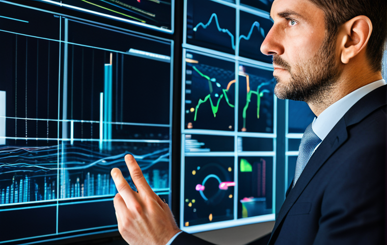 A professional male policy analyst, mid-30s, wearing a modest business suit, intently observing a holographic data visualization in a sleek, modern office. The visualization shows interconnected data points forming a clear, insightful pattern, symbolizing deep understanding and the ability to connect disparate information. His expression is focused and thoughtful, demonstrating deep analytical insight. The background features blurred city lights through large windows, suggesting a global perspective and complex challenges. The overall atmosphere is intelligent and forward-thinking. fully clothed, appropriate attire, safe for work, perfect anatomy, correct proportions, natural pose, well-formed hands, proper finger count, natural body proportions, professional, high quality professional photography, crisp focus.