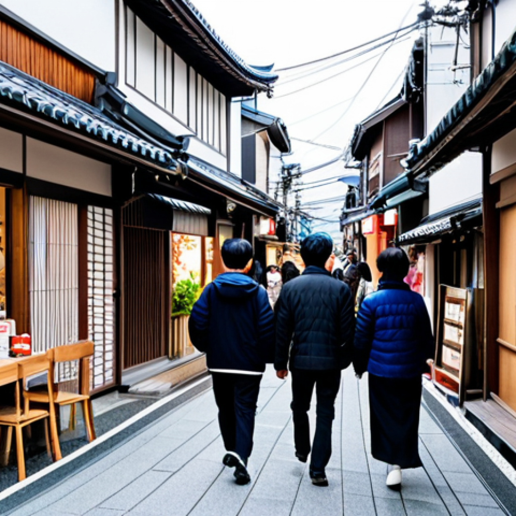 **Prompt:** A vibrant, revitalized shopping street in a Japanese town. Modern cafes and shops featuring local crafts mix with traditional storefronts. Young people and families stroll along the street.  "Safe for work", "appropriate content", "fully clothed", "professional photography", "perfect anatomy", "natural proportions", "modest attire", "family-friendly".