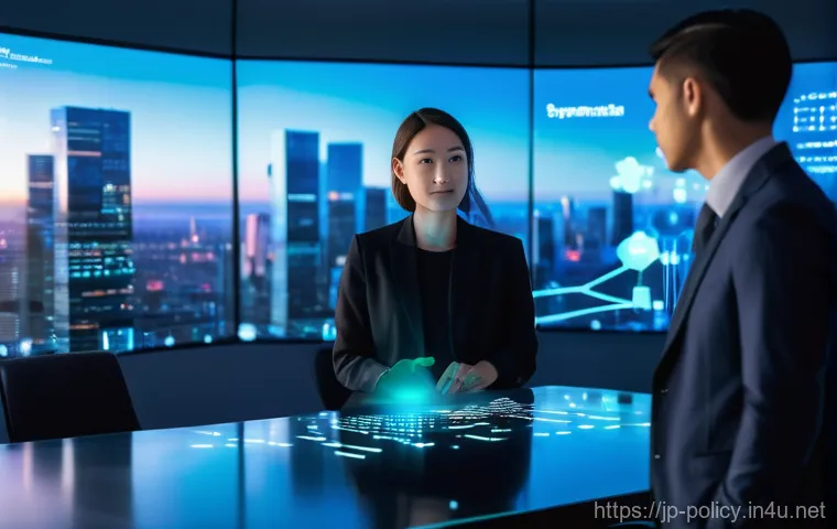 정책분석사와 데이터 정리 요령 - **Prompt 1: Futuristic Policy Meeting with AI-driven Insights**
    "A group of diverse policy analy...