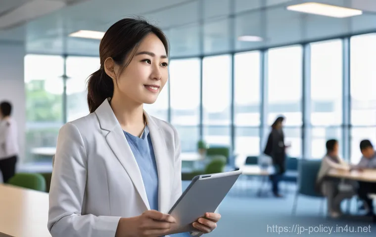 정책분석사와 관련된 법령 및 규정 - **Prompt:** A dynamic, professional Japanese female policy analyst in her early 30s, with a focused ...