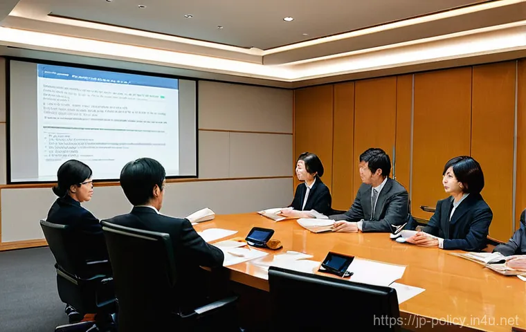 정책분석사와 관련된 법령 및 규정 - **Prompt:** A dynamic, professional Japanese female policy analyst in her early 30s, with a focused ...