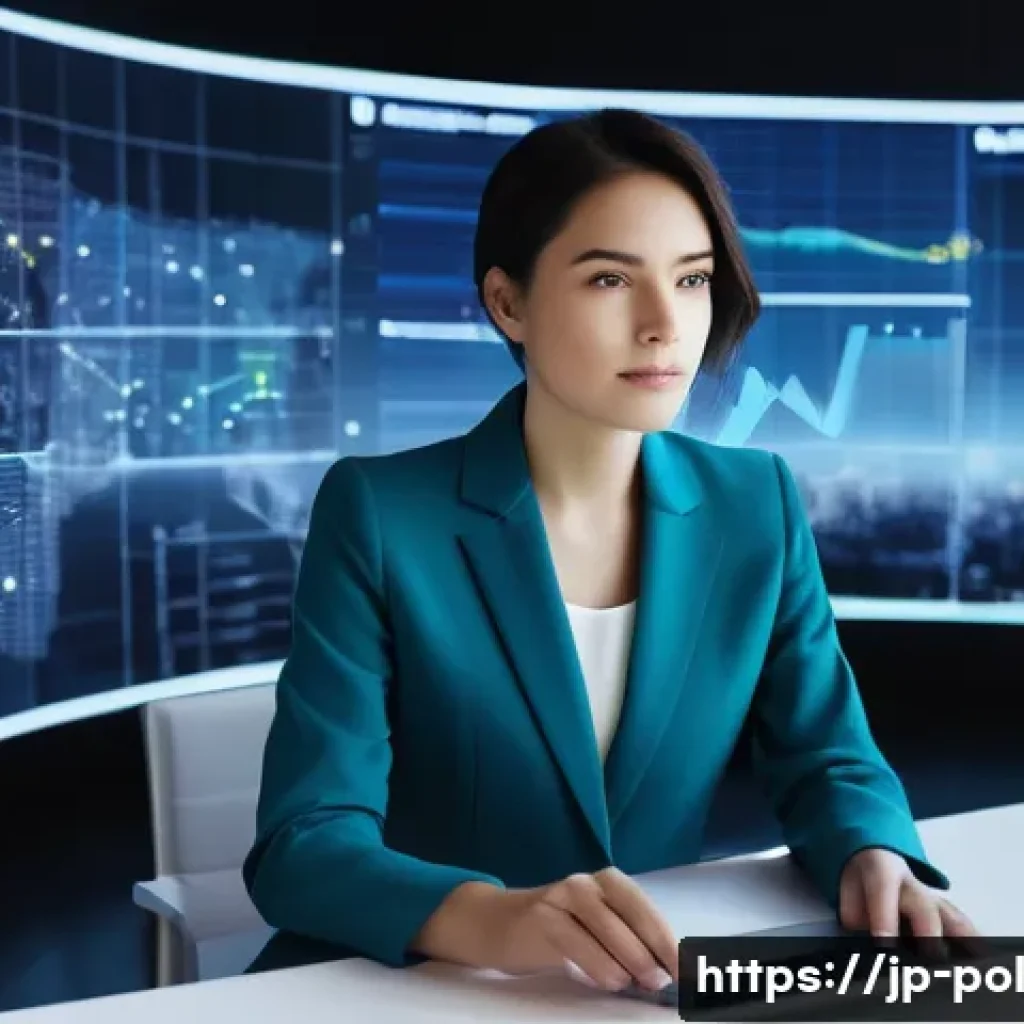 정책분석사와 커리어 개발 성공 사례 - **Prompt: "A focused female policy analyst, in her late 20s, with short, neat dark hair and wearing ...