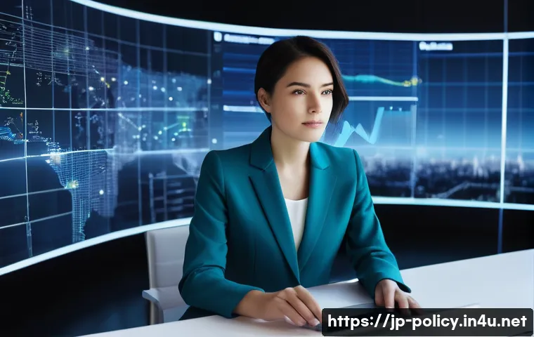 정책분석사와 커리어 개발 성공 사례 - **Prompt: "A focused female policy analyst, in her late 20s, with short, neat dark hair and wearing ...