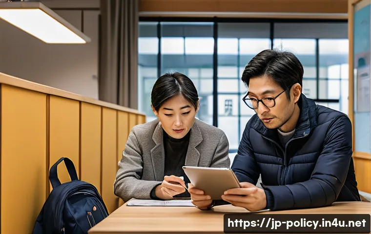 정책분석사 업무 사례별 문제 해결법 - A professional policy analyst visiting a local community center in Japan, attentively listening to d...